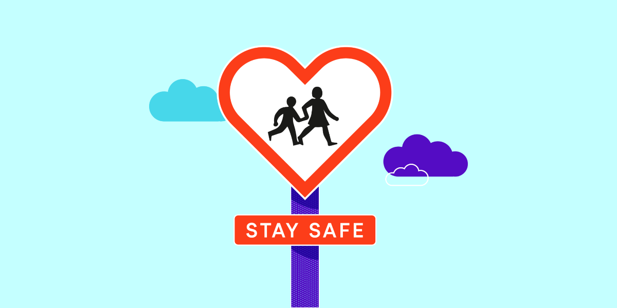 Stay Safe - Schools social distancing signs